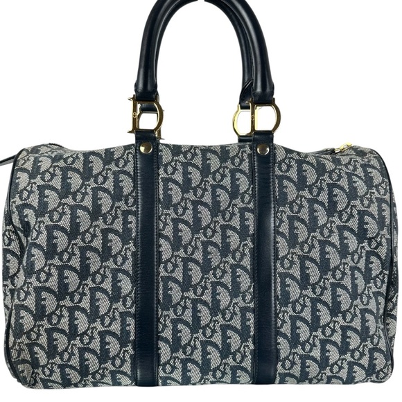Christian Dior Trotter Monogram Canvas Boston Satchel Bag - Picture 1 of 12